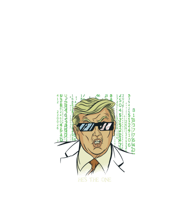 Trump Mátrix model negru pe tricou