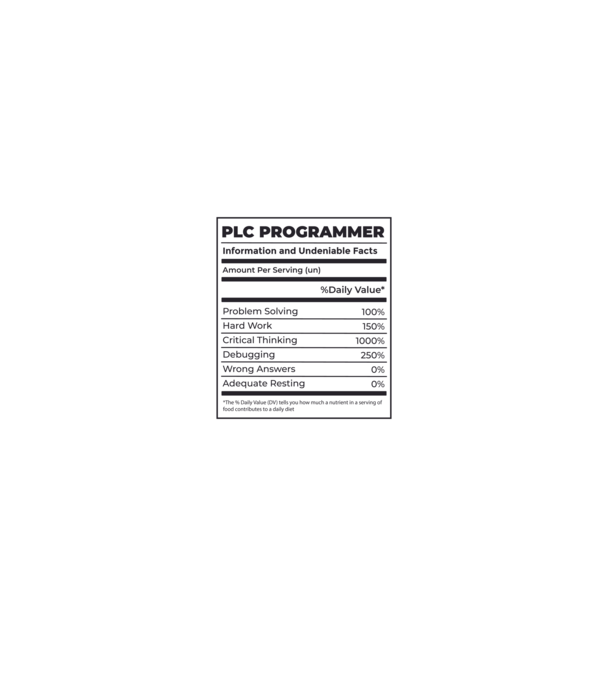 Programator PLC model negru pe tricou