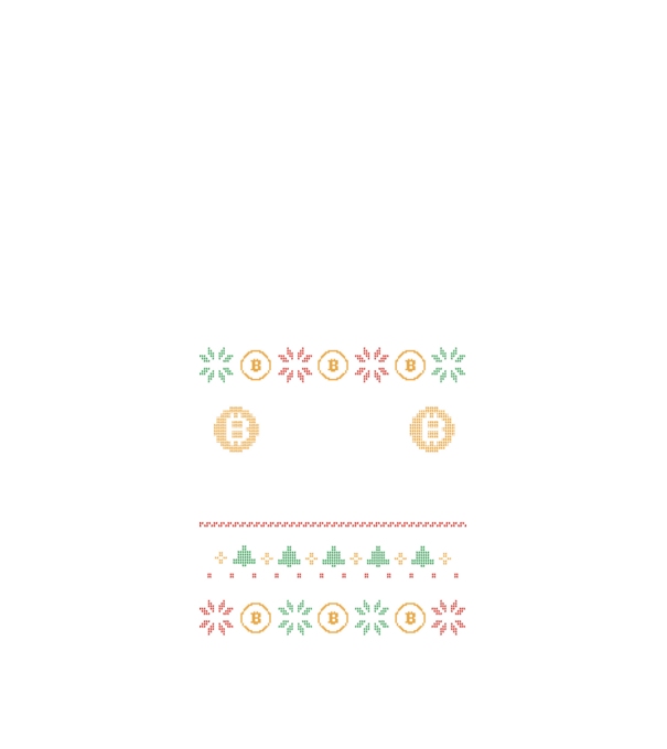 Buy the Dip Bitcoin Ugly Sweater model negru pe tricou