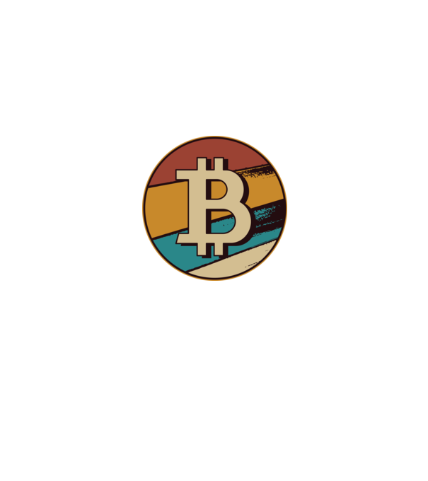 Bitcoin retro model negru pe tricou