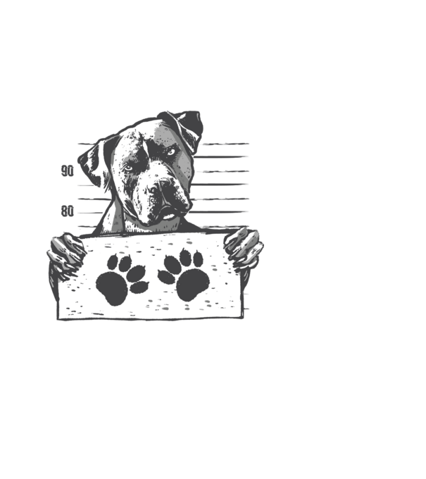 Staffordshire Terrier Închisoare model albastru deschis pe tricou