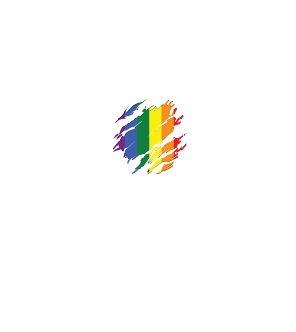 Steag LGBTQ model negru pe tricou