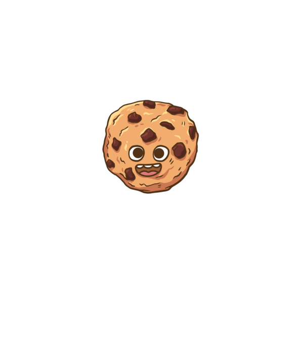 Cookie drăguț model albastru deschis pe tricou