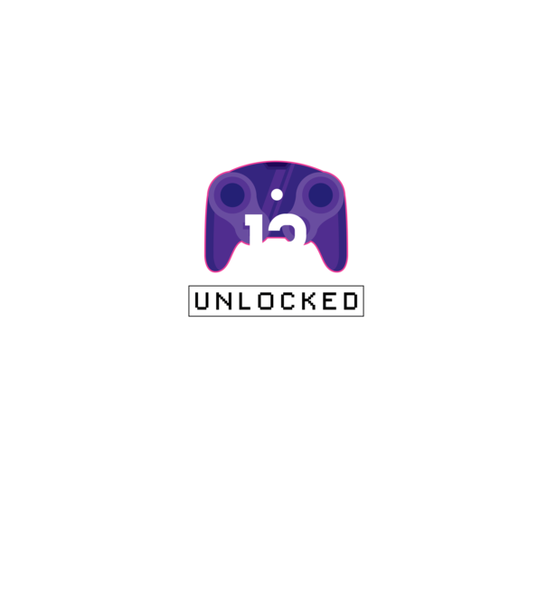 Level 12 Unlocked Gamer Birthday model negru pe tricou