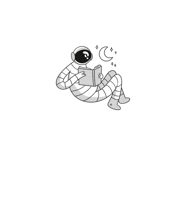 Lectură Astronaut model gri închis pe tricou