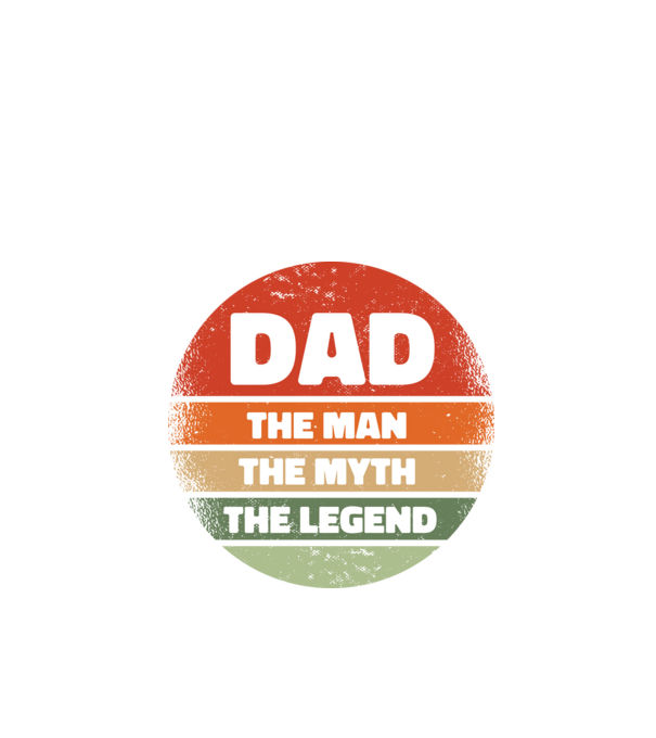 Dad The Man The Myth The Legend model negru pe tricou