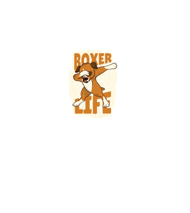 Boxer Life DAB model albastru închis pe tricou