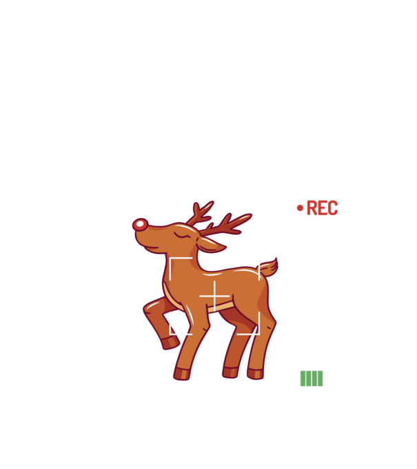 Most likely to shoot the reindeer tonight model negru pe tricou