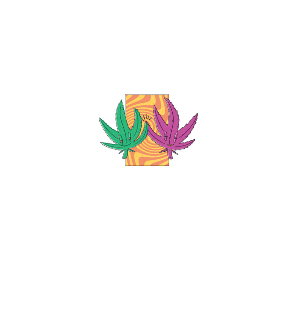 Frunze marijuana salut model negru pe tricou