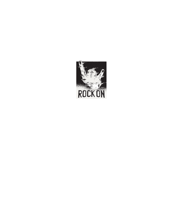 Rock On model gri pe tricou