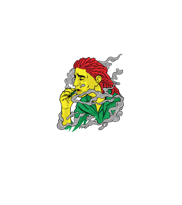 Dreadlock model negru pe tricou