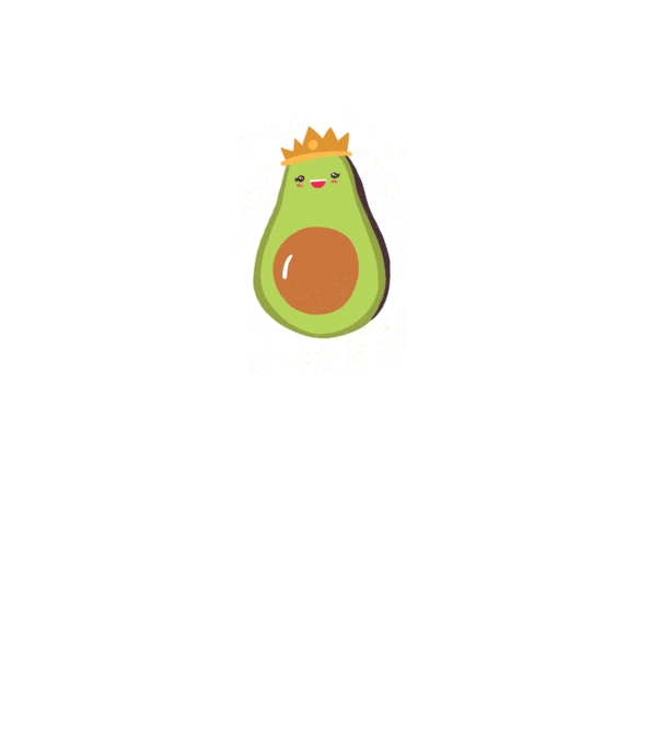 Avocado Queen Regina Avocado model verde pe tricou