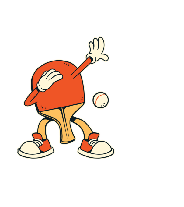 Ping Pong DAB model negru pe tricou