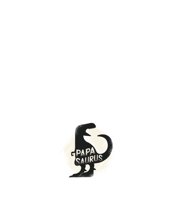 papasaurus model negru pe tricou