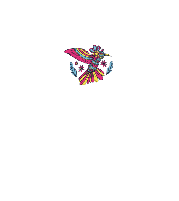 Mandala Colibri model negru pe tricou