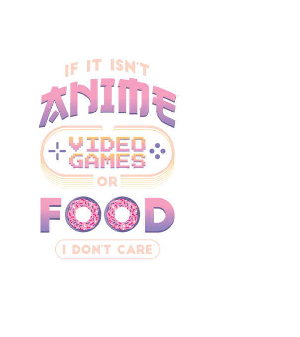 Dacă nu e vorba de anime, joc video sau mâncare, nu-mi pasă model negru pe tricou