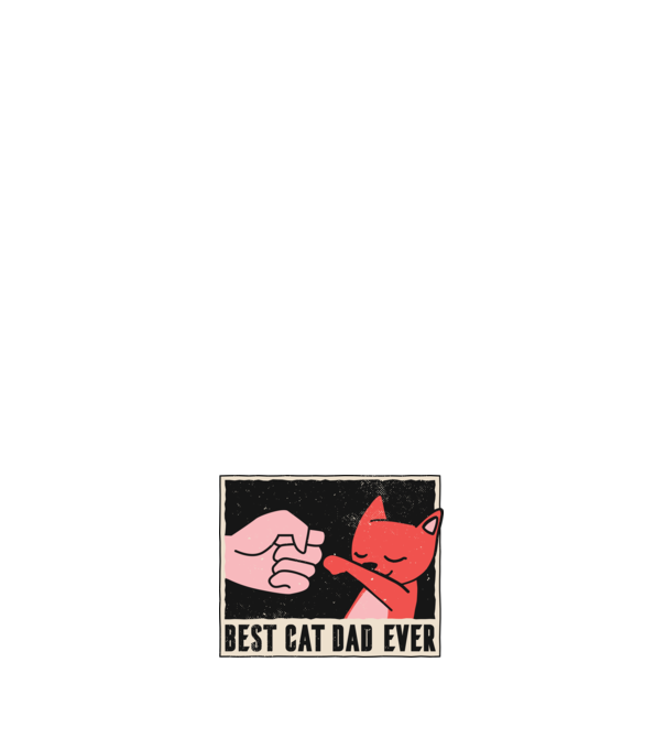 Best Cat Dad Ever - Cel mai bun stăpân de pisică model albastru deschis pe tricou