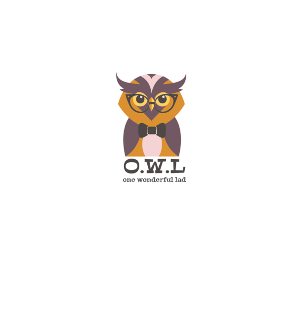 OWL - One wonderful Lad model alb pe tricou