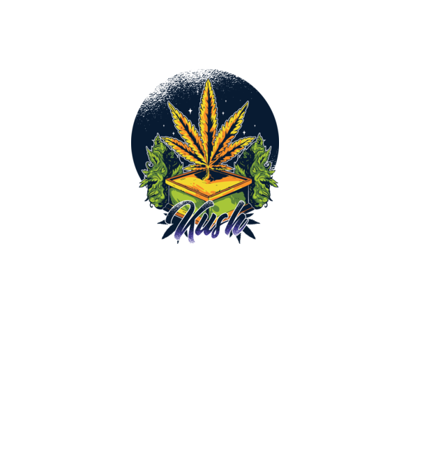 Marijuana Kush model verde pe tricou