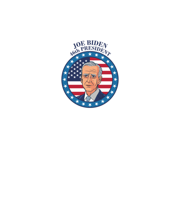 Joe Biden cel de-al 46-lea președinte al SUA model alb pe tricou