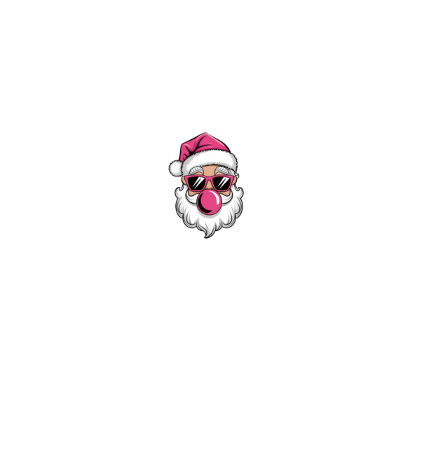 Bubble gum Santa 2 model negru pe tricou