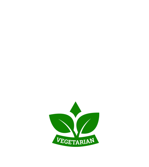 Vegetarian badge 1 model albastru închis pe tricou