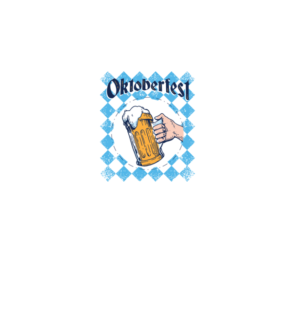 Tricou cu bere Oktoberfest model albastru regal pe tricou