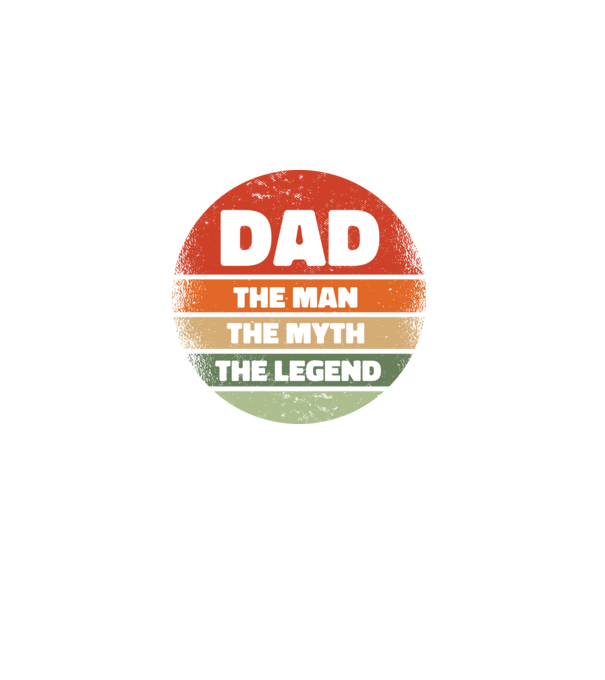 Dad The Man The Myth The Legend model negru pe tricou