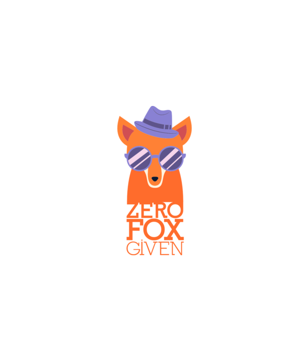 Zero Fox Given model albastru închis pe tricou
