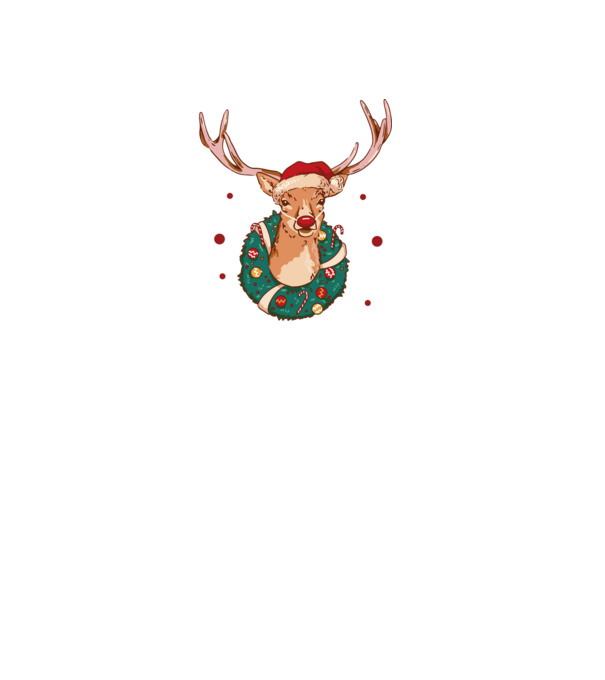 Oh deer, Christmas is here model negru pe tricou
