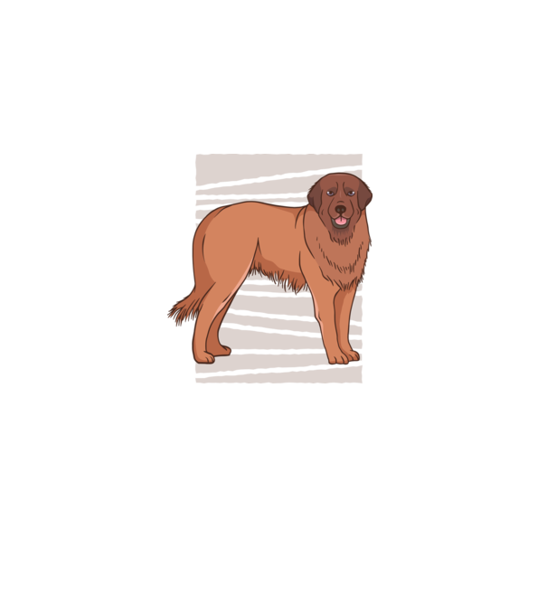 Câine ciobănesc Leonberg model negru pe tricou