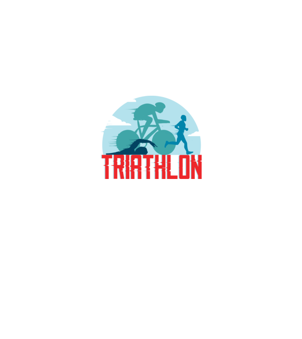 Triatlon Sport model turcoaz pe tricou