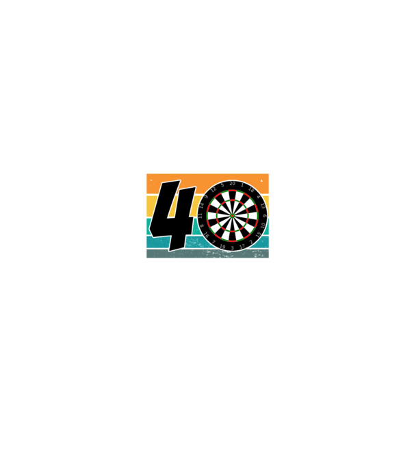 'I''m not 40 I''m double 20 darts birthday' model negru pe tricou