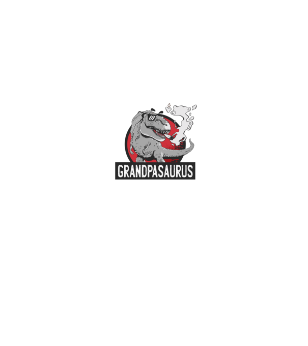 Grandpasaurus T-rex model negru pe tricou