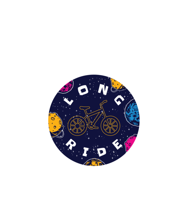 Spațiu cu bicicletă model turcoaz pe tricou