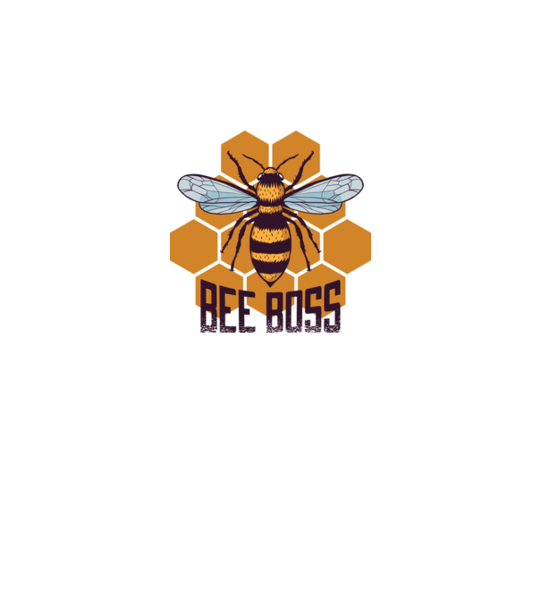 Bee Boss Șef Apicultor model alb pe tricou