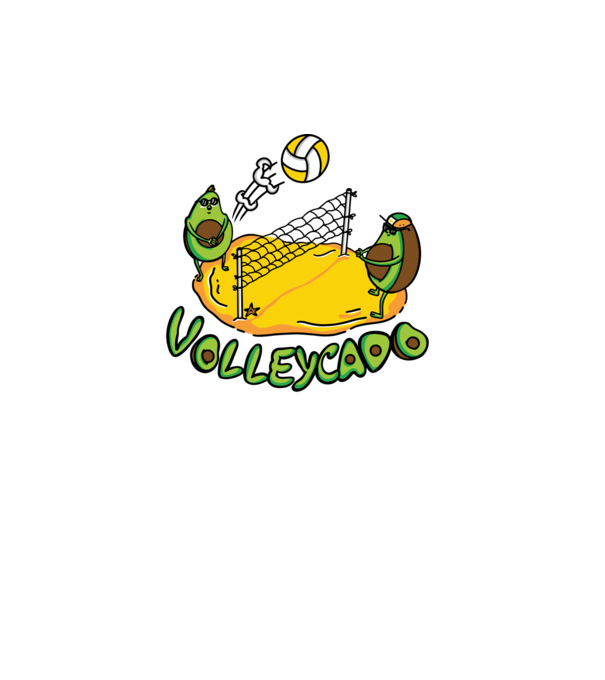 Avocado Volei model turcoaz pe tricou