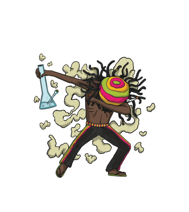 Dreadlock DAB model alb pe tricou