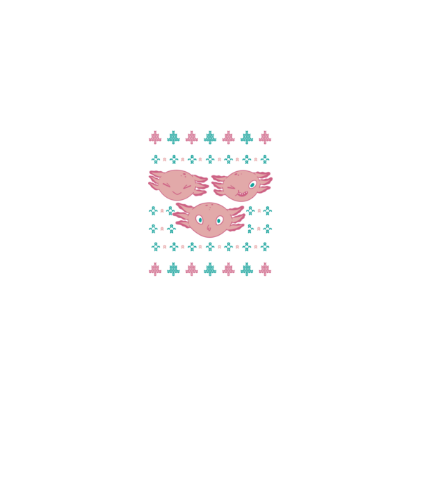 Pulover urât Axolotl model negru pe tricou