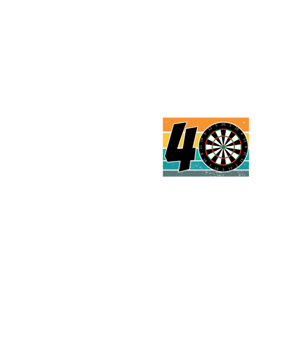 'I''m not 40 I''m double 20 darts birthday' model galben neon pe tricou