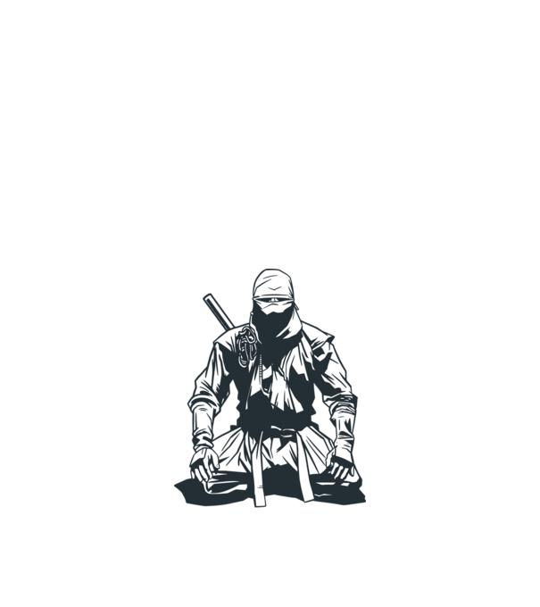 Ninja model nisipiu pe tricou