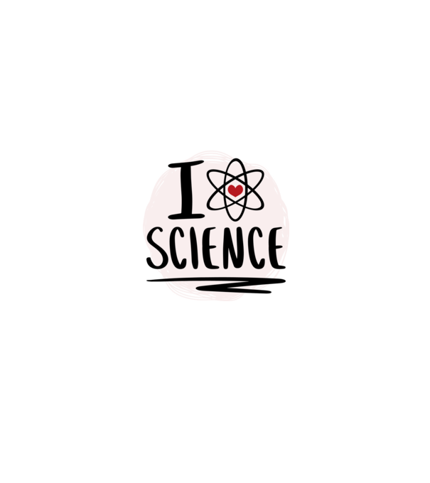 I Love Science știință model roz neon pe tricou