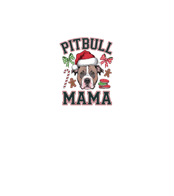 Pitbull Mama model alb pe tricou