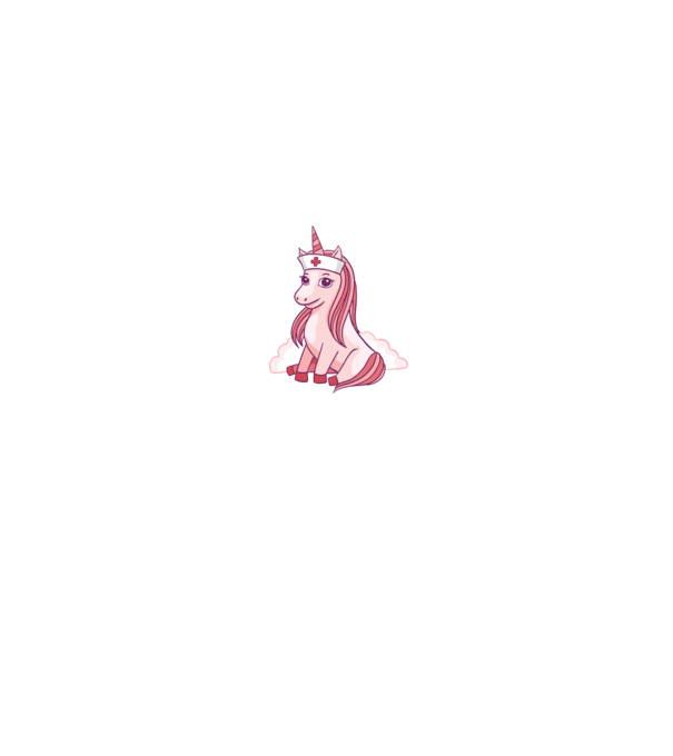 Îngrijitor unicorn model alb/roșu pe tricou