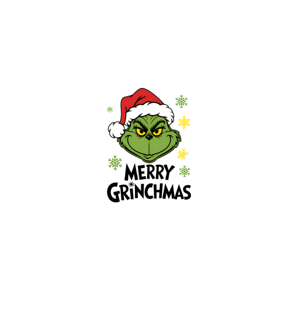 Merry Grinchmas Alb model alb/roșu pe tricou