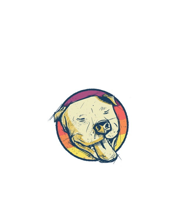 Cap Pitbull retro model alb pe tricou
