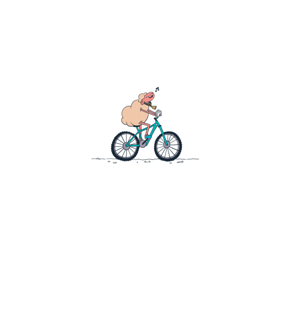 Miel cu bicicletă model alb pe tricou