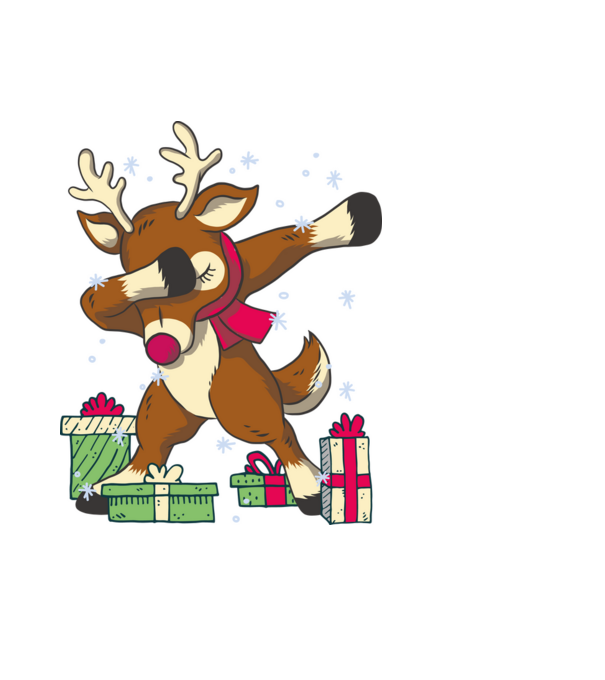 Rudolph DAB model negru pe tricou