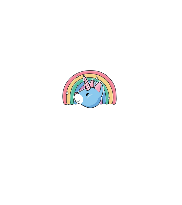 Pisică Unicorn model gri pe tricou