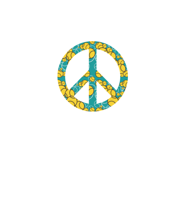 Simbol Baseball Peace model gri pe tricou